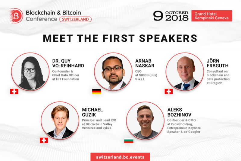 Blockchain & Bitcoin Conference Switzerland Will Gather Top Crypto Experts
