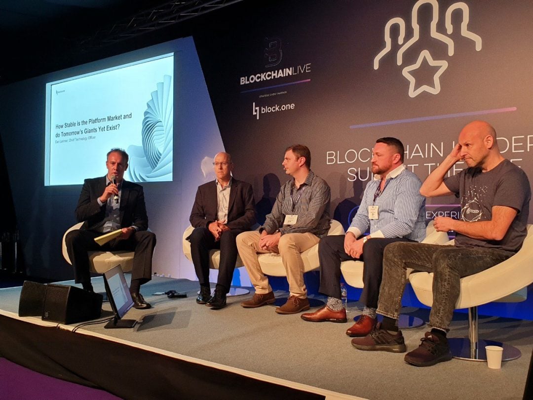 Ripple, EOS and Ethereum together in a panel at the Blockchain-Live event
