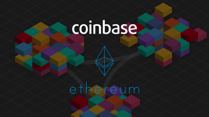 Ethereum pump on Coinbase