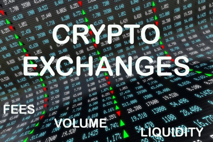 trading volumes exchanges comparison