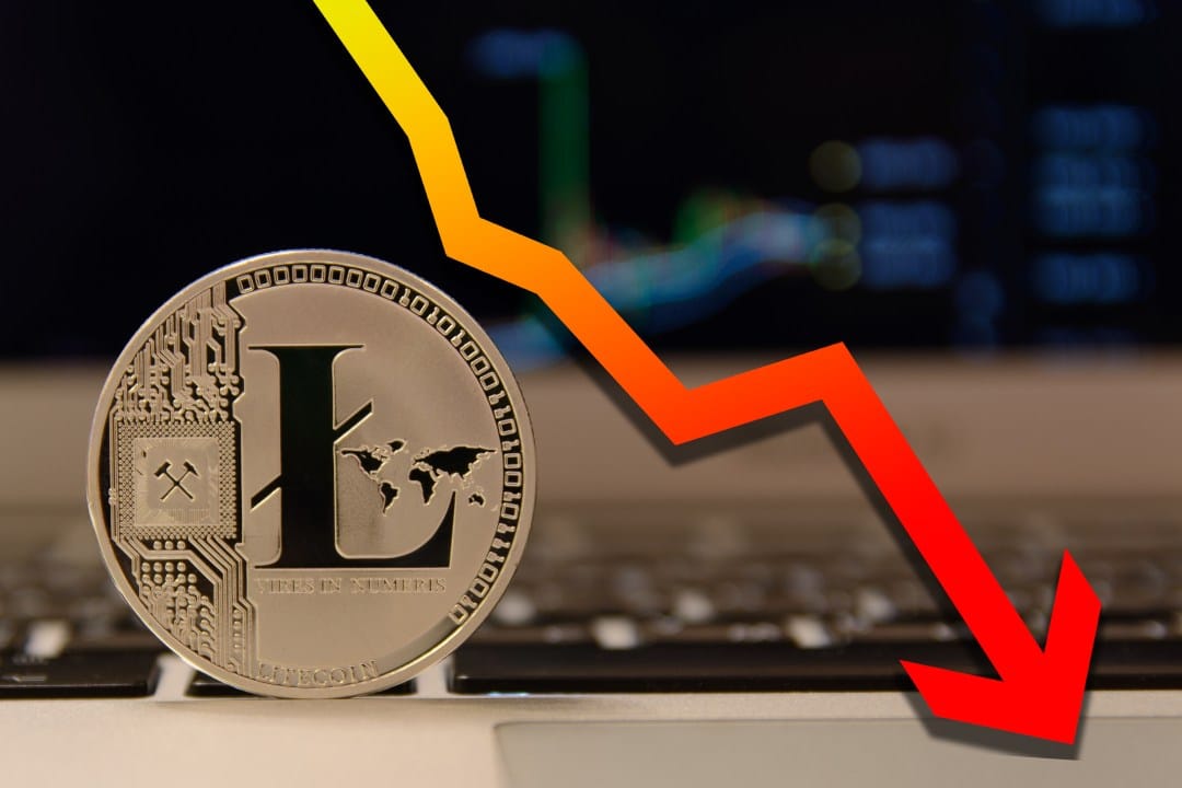 Litecoin, the price of the crypto goes down