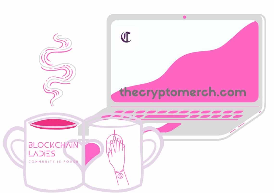 Blockchain Ladies gadgets for sale on The Crypto Merch for charity