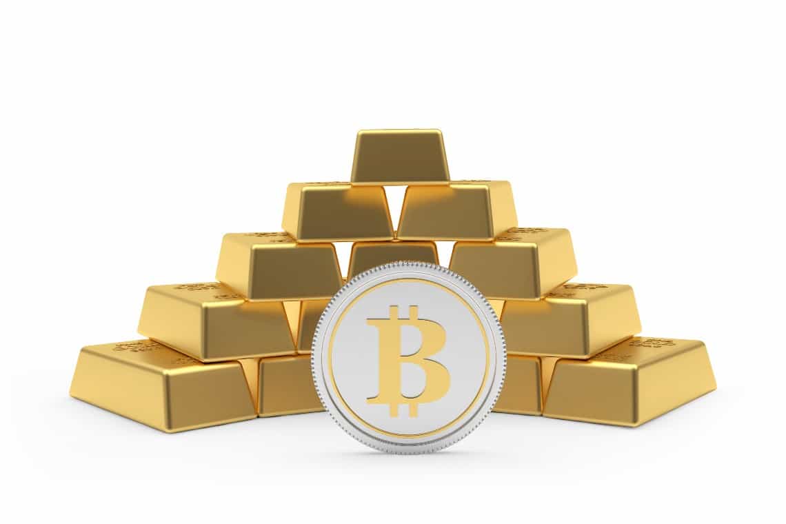 The performance of bitcoin better than that of gold