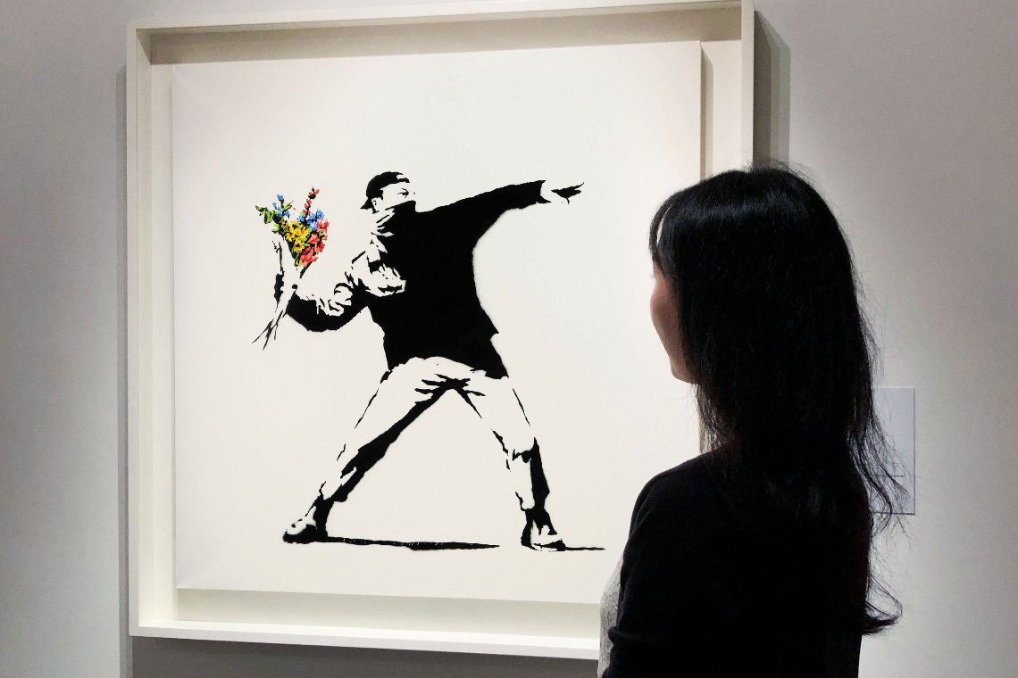 The Banksy at auction on Sotheby’s sold for 13 million