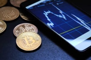 Bitcoin price fluctuating below and over $40k