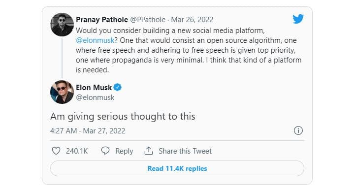 Elon Musk social network