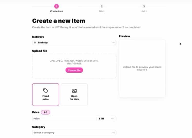 NFt Bunny social wall