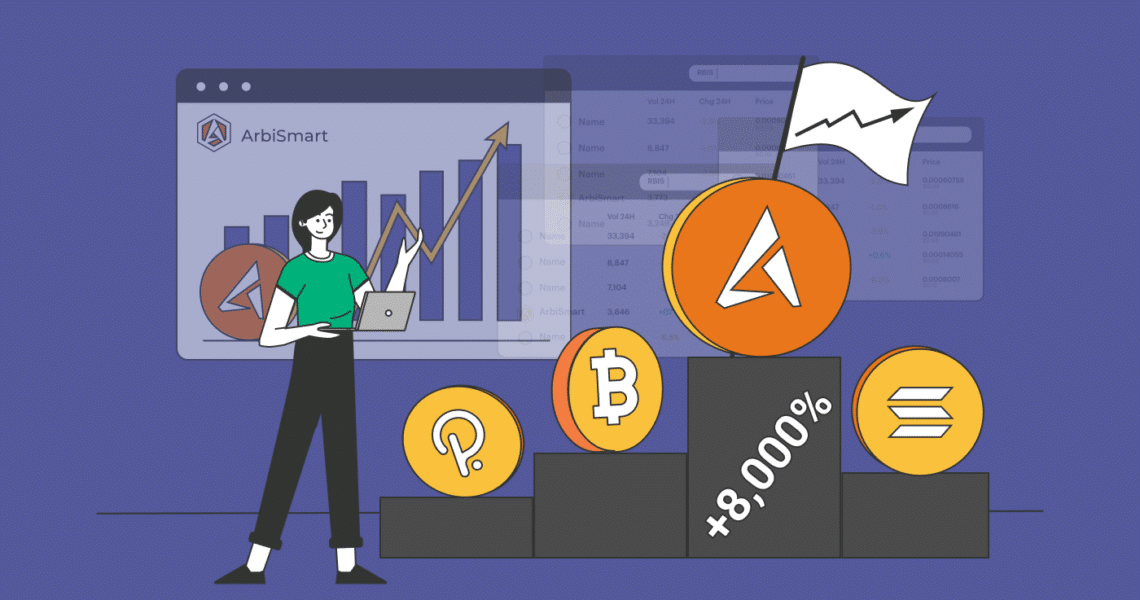 ArbiSmart project is set to rise 8,000%, shooting up quicker than Bitcoin, Solana and Polkadot