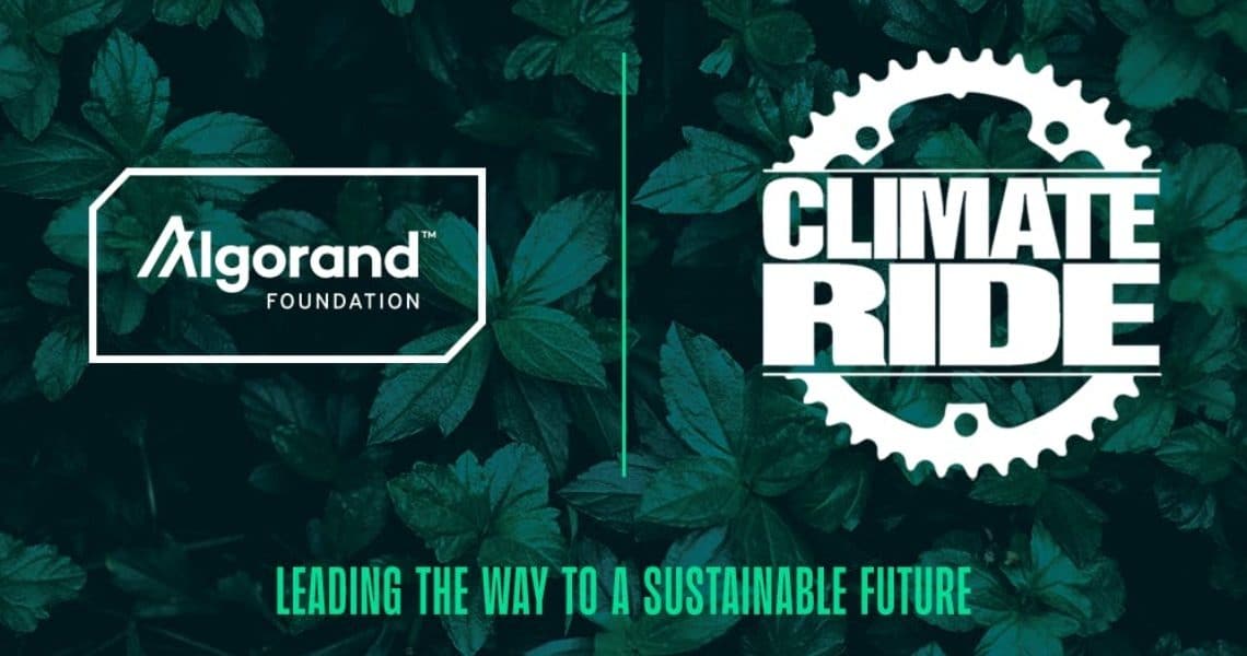 Algorand invests $15 million over 5 years in Climate Ride