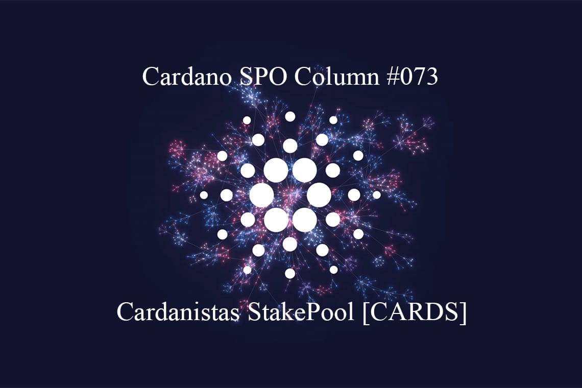 Cardano SPO: Cardanistas StakePool [CARDS]