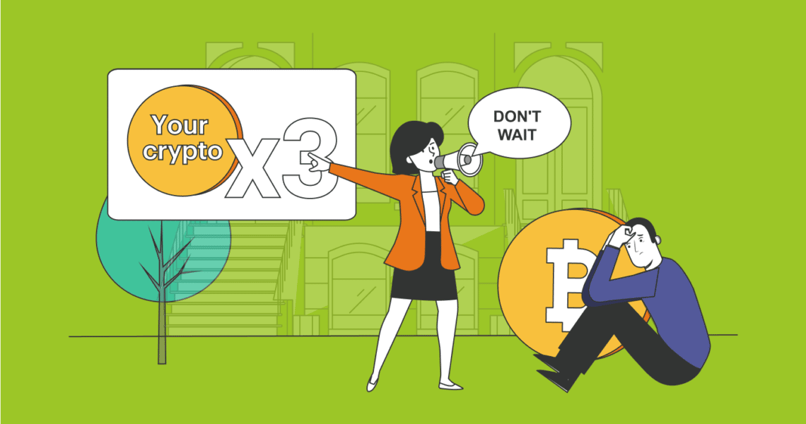 Don’t wait around for Bitcoin to bounce back, double your crypto NOW!