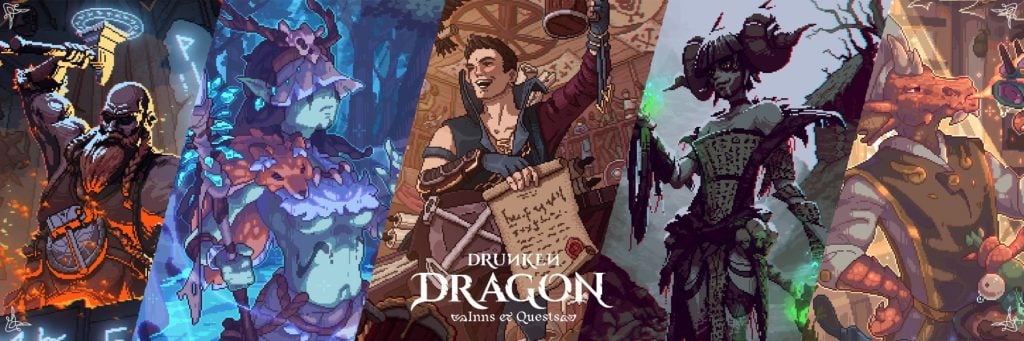 Cardano NFT project Drunken Dragon