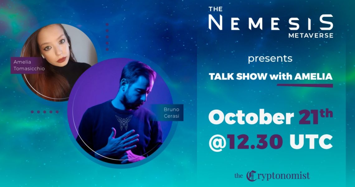 The Nemesis: the first episode of the talk show in the metaverse with NFT artist Bruno Cerasi