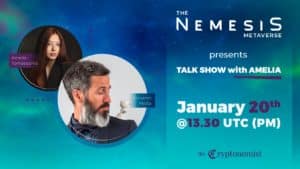 The Nemesis interviews NFT artist Giovanni Motta for talk show in the metaverse