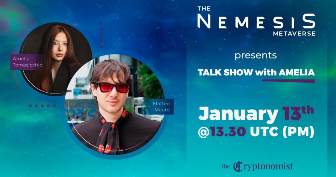 The Nemesis interviews NFT artist Matteo Mauro for its talk show in the metaverse
