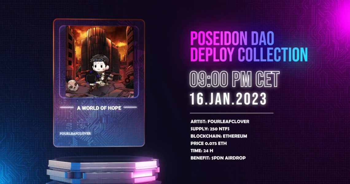 Poseidon DAO announces the fourth artist in the Deploy Collection
