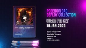 Poseidon DAO announces the fourth artist in the Deploy Collection