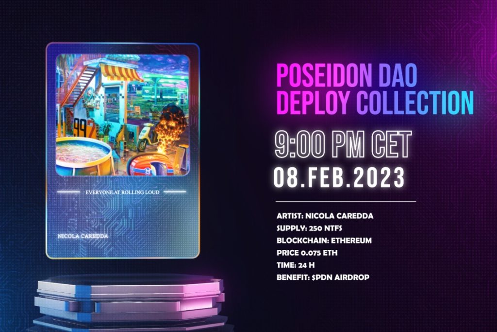 Poseidon DAO announces the fifth artist in the Deploy Collection