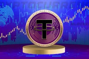 Tether's market cap near all-time highs, while ERC-20 token supply remains unchanged for over a year