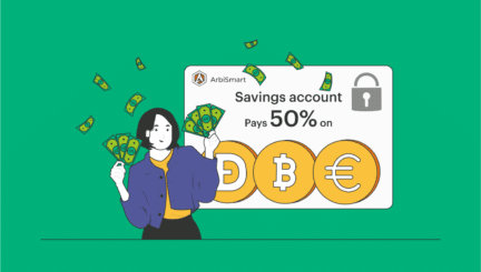 This Savings Account Pays 50% on DOGE, Bitcoin and Euros