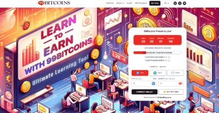 99Bitcoins Launches Crypto Presale, Introduces ‘Learn-to-Earn’ Utility