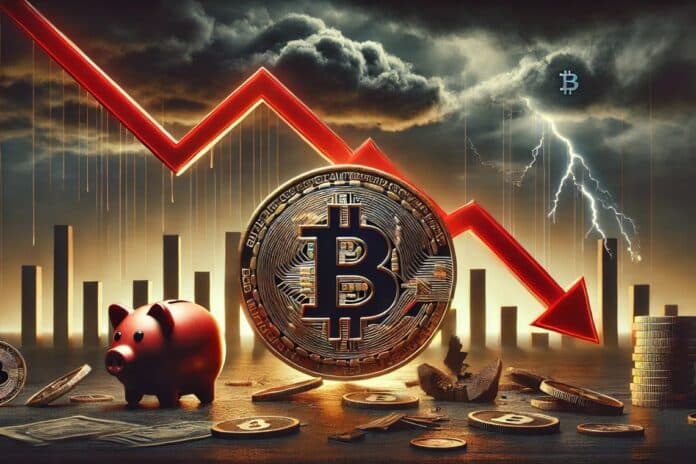 crollo bitcoin prezzo oggi