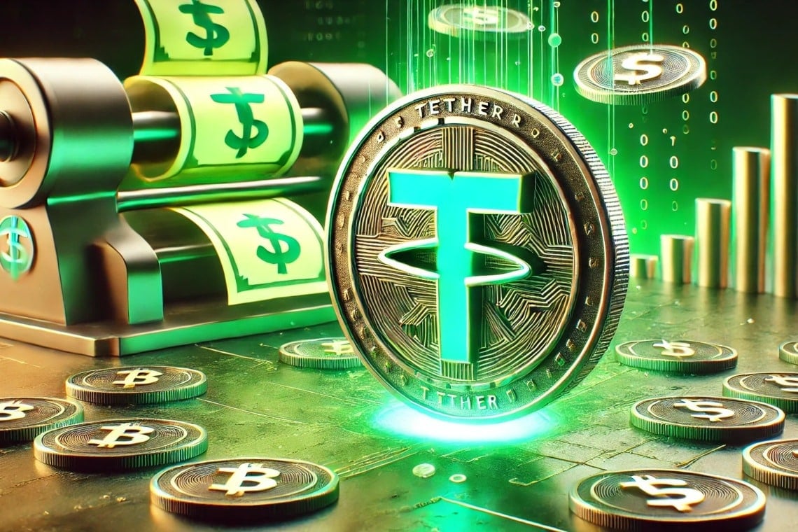 Tether mints another 3 billion dollars in USDT: market cap soars above 0B