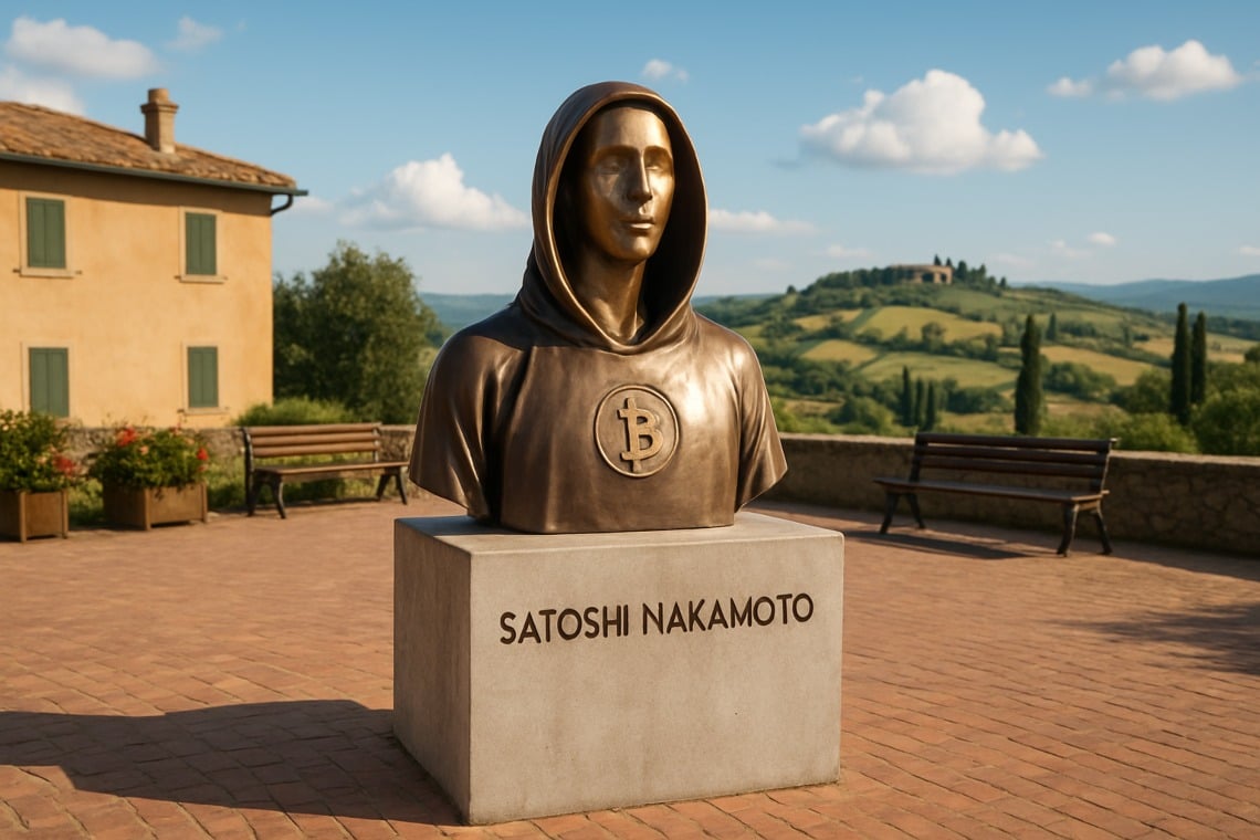Italy: the first monument for Satoshi Nakamoto arrives in the Molise region in Fornelli