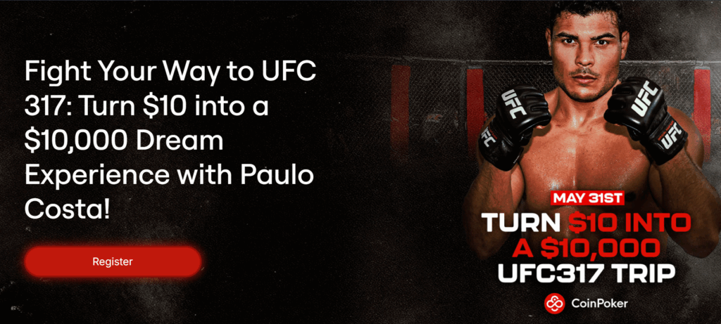 Best Crypto Giveaway? Win UFC Tickets On USDT Casino CoinPoker