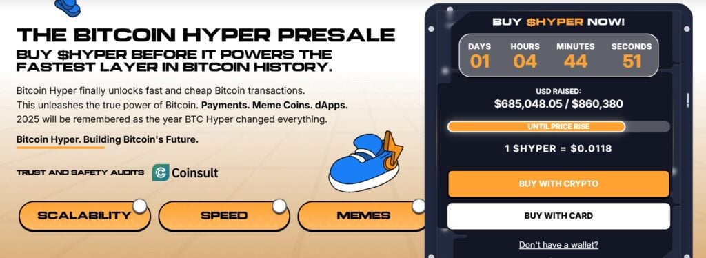 Greatest Crypto Presale to Purchase: Bitcoin Hyper ICO Surges to 5K as First Bitcoin Layer 2 Launches on Ethereum