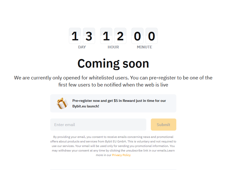 pre-registration and bonus of bybit.eu