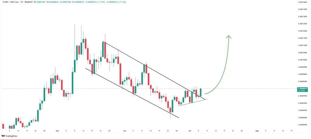 Is Floki The Finest Meme Coin To Purchase Now? Descending Wedge Breakout Confirmed, 50% Rally Incoming