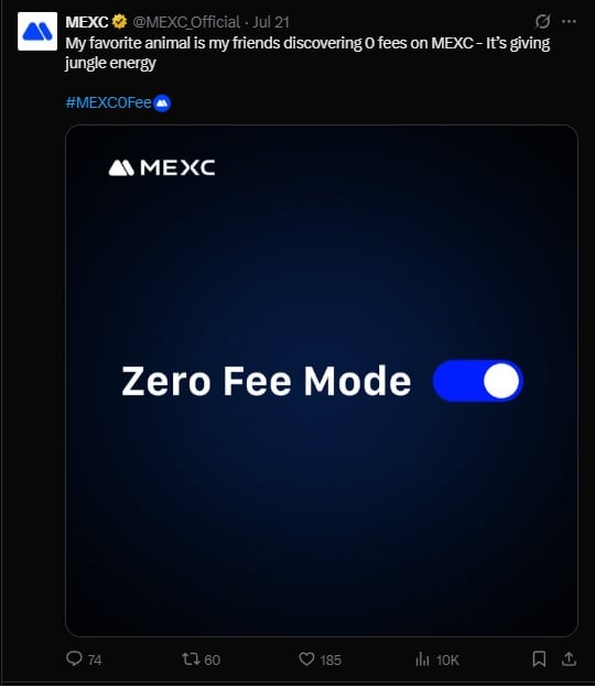 MEXC Exchange Zero Fee