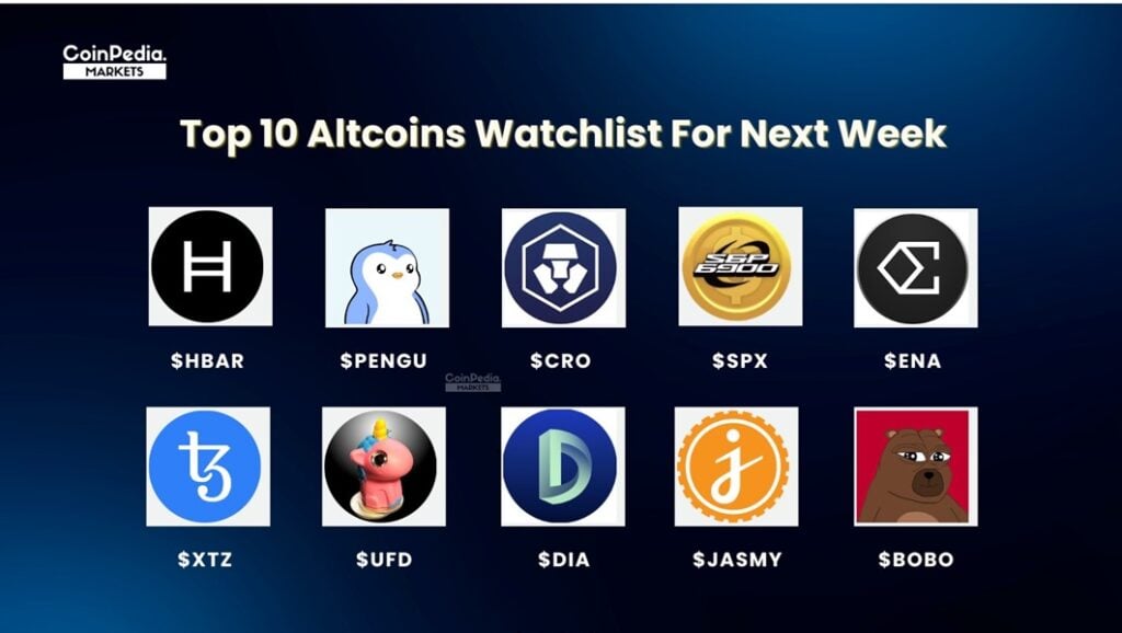 Top Altcoins To Watch