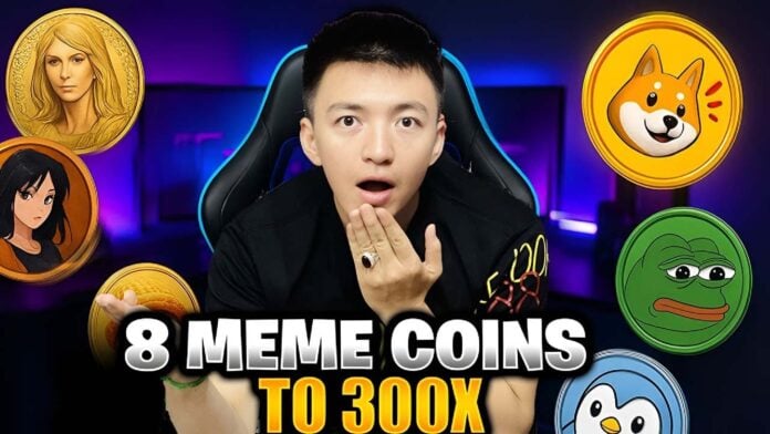 8 Best Meme Coins to Buy For 300X Potential in The Next Bull Run