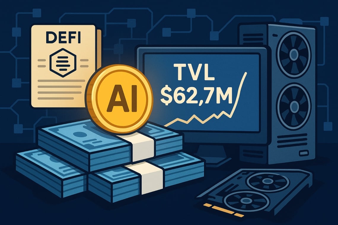 USD.AI explodes to $62.7M in TVL: the “GPU-based” stablecoin drives non-dilutive loans for AI