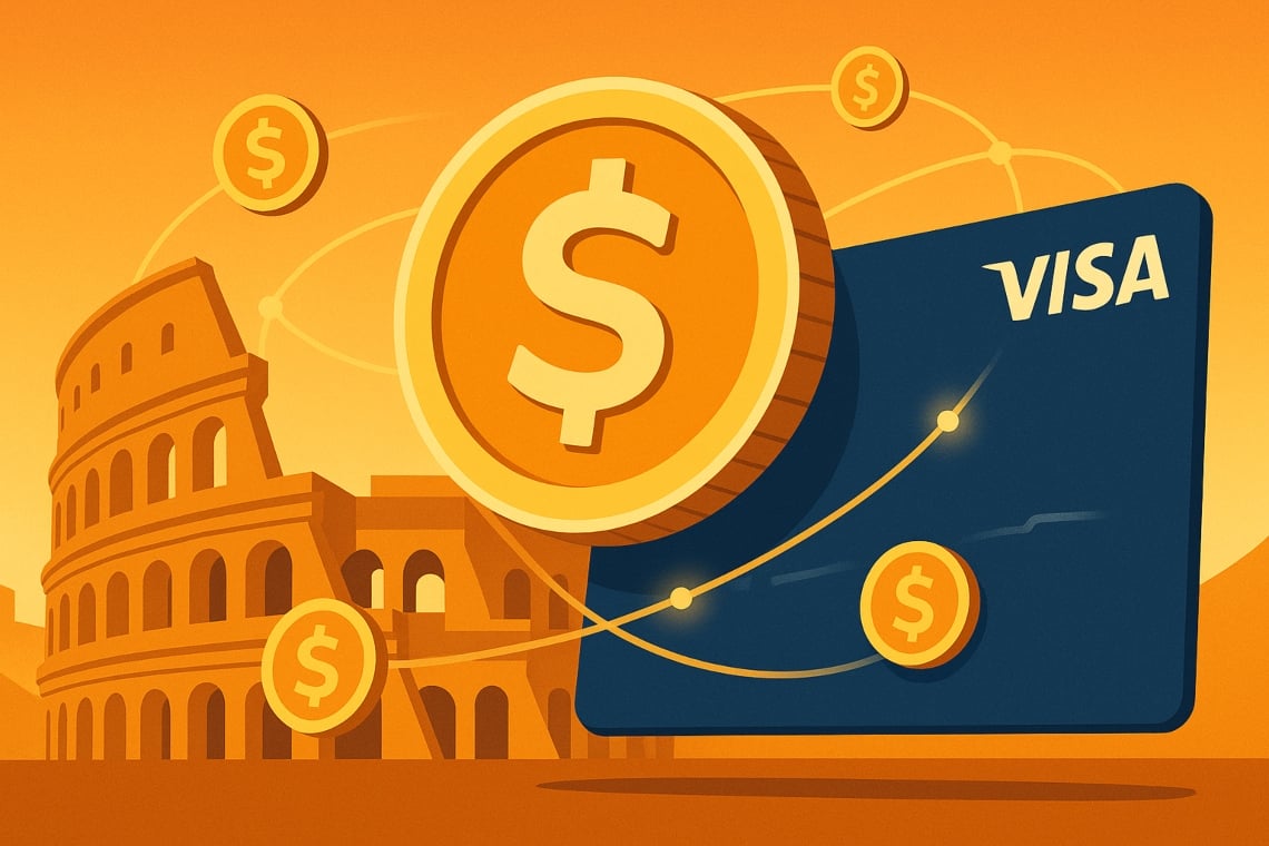 Visa pushes on stablecoins: Italy at the center of the new era of digital payments