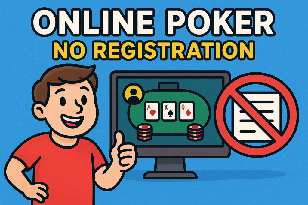 Enjoying On-line Poker With out Registration in 2025 – What Gamers Ought to Know