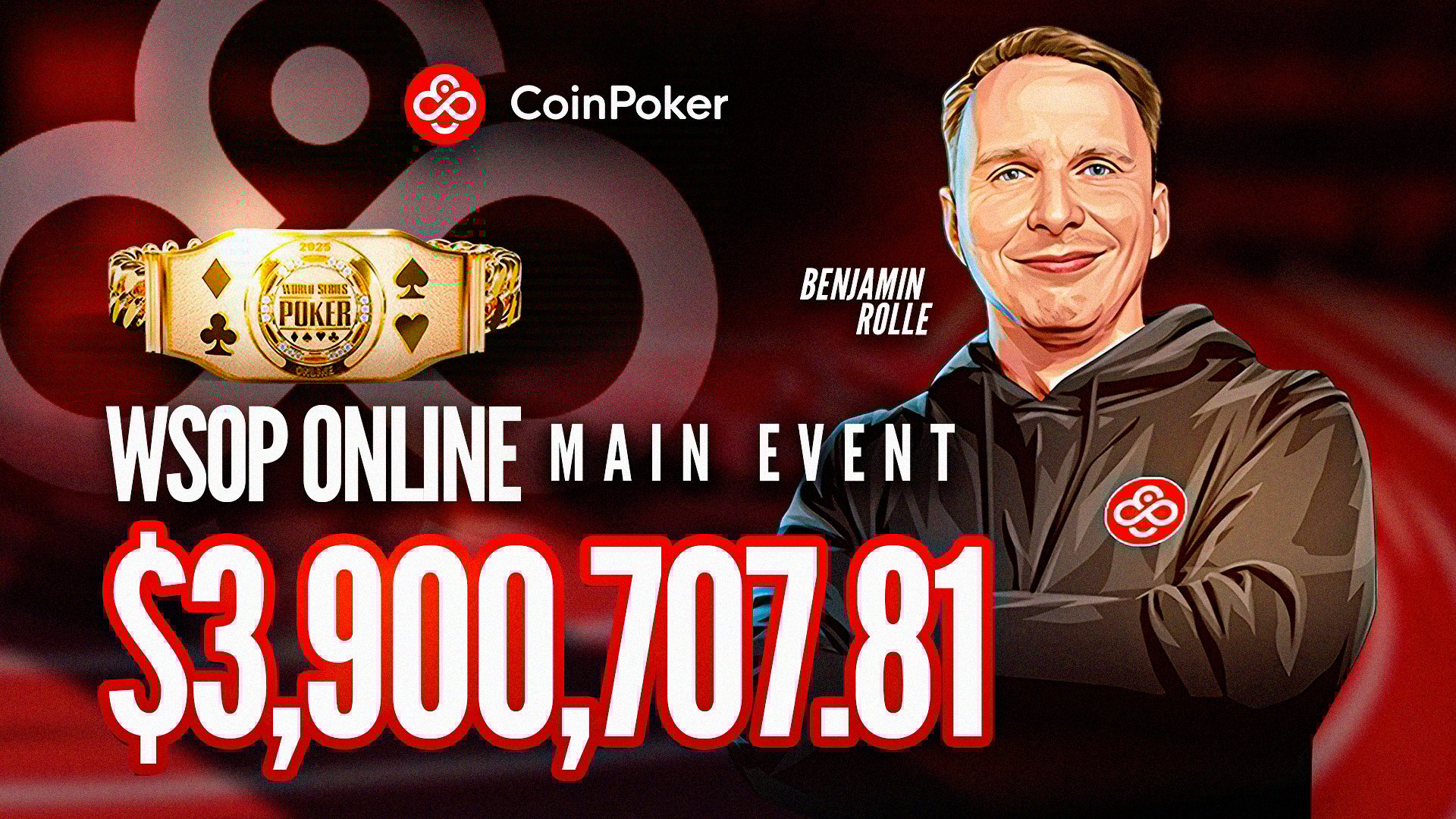 CoinPoker Ambassador Bencb Ships WSOP Online Main Event For .9 Million