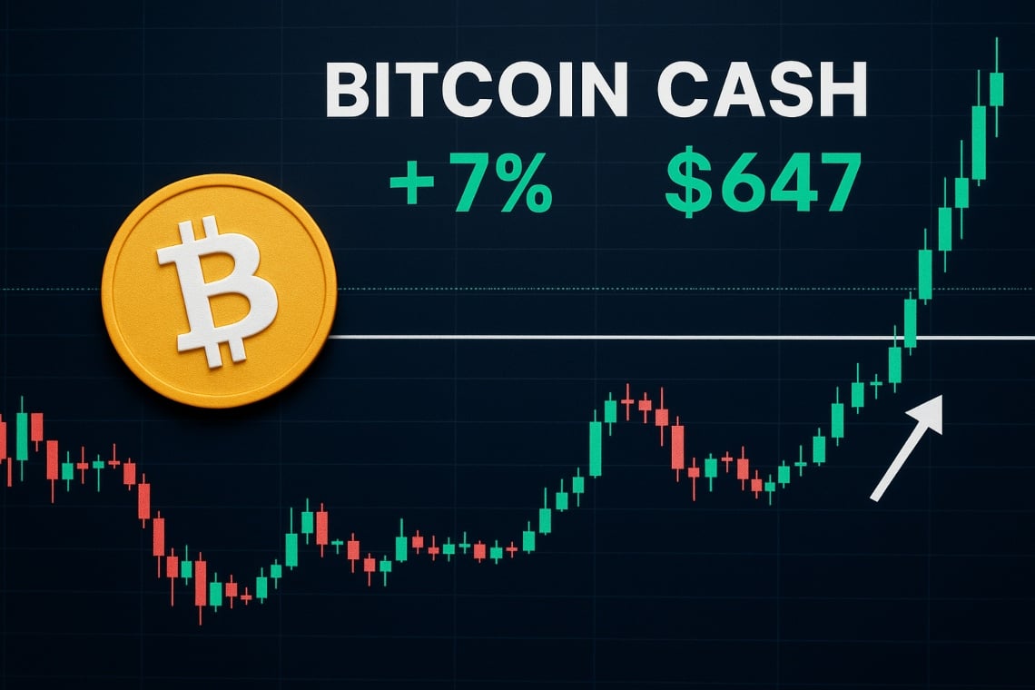 Bitcoin Cash: price +7% at 7