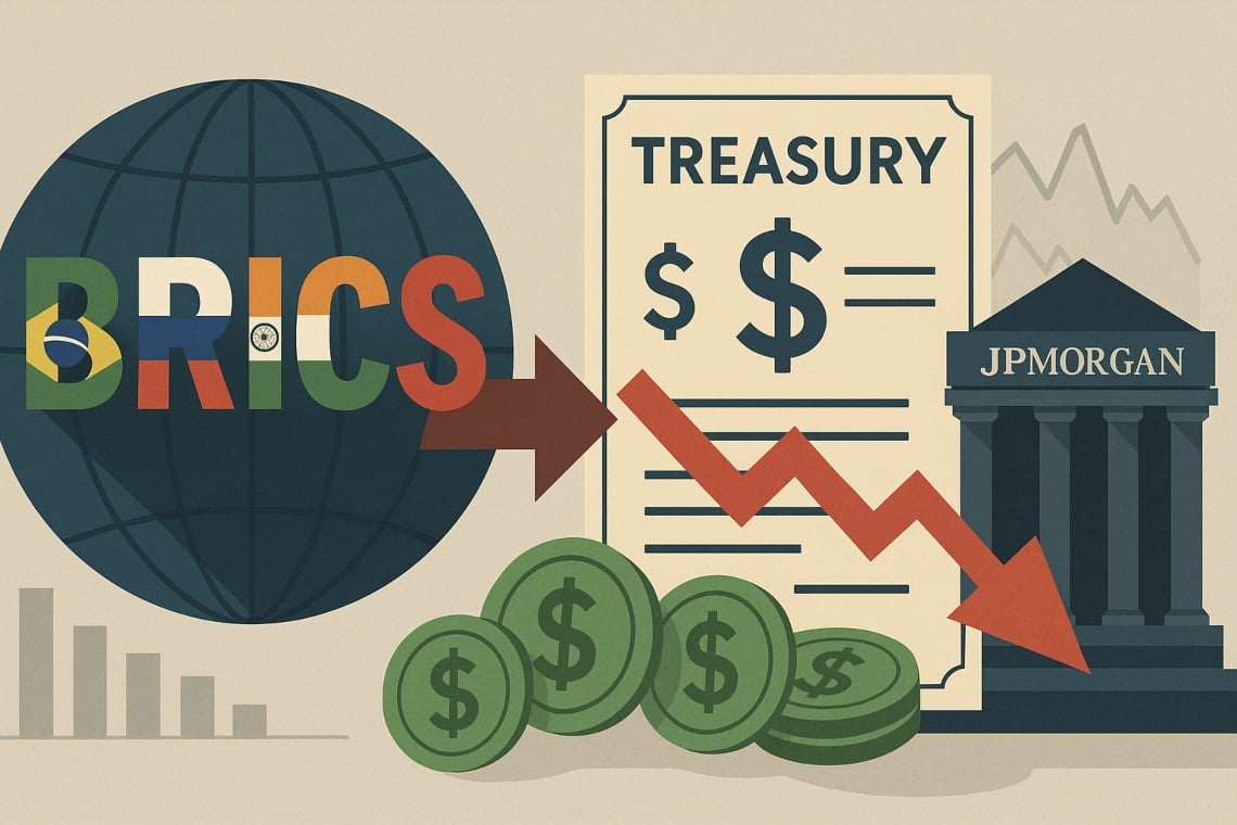 JPMorgan warns: the BRICS push for de-dollarization puts pressure on US Treasuries