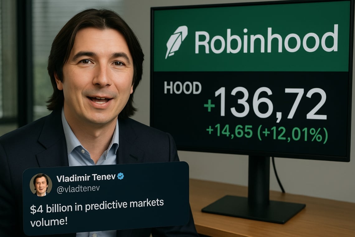 +12% after  billion in Q3 predictive markets