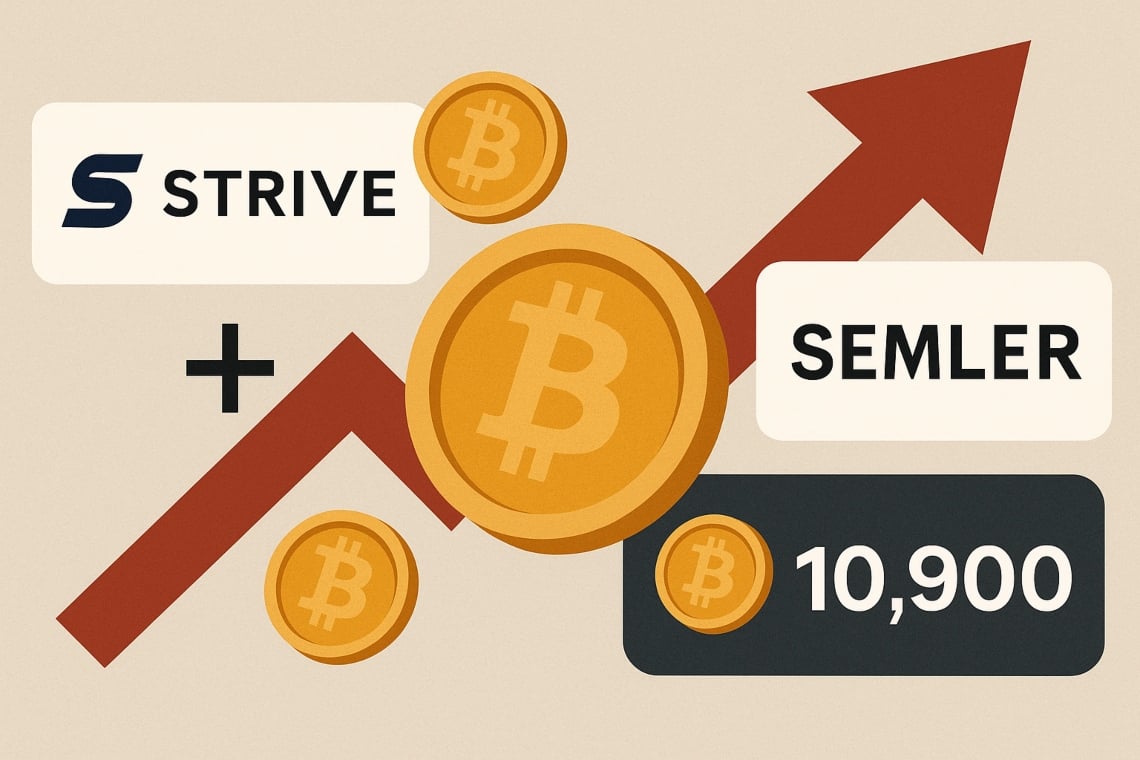Strive acquires Semler: Bitcoin treasure over 10,900 BTC