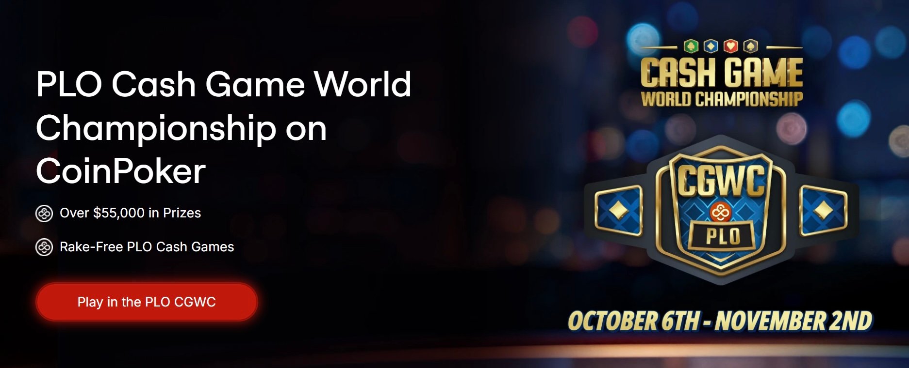 Crypto Poker Site CoinPoker To Host First-Ever PLO Cash Game Championship