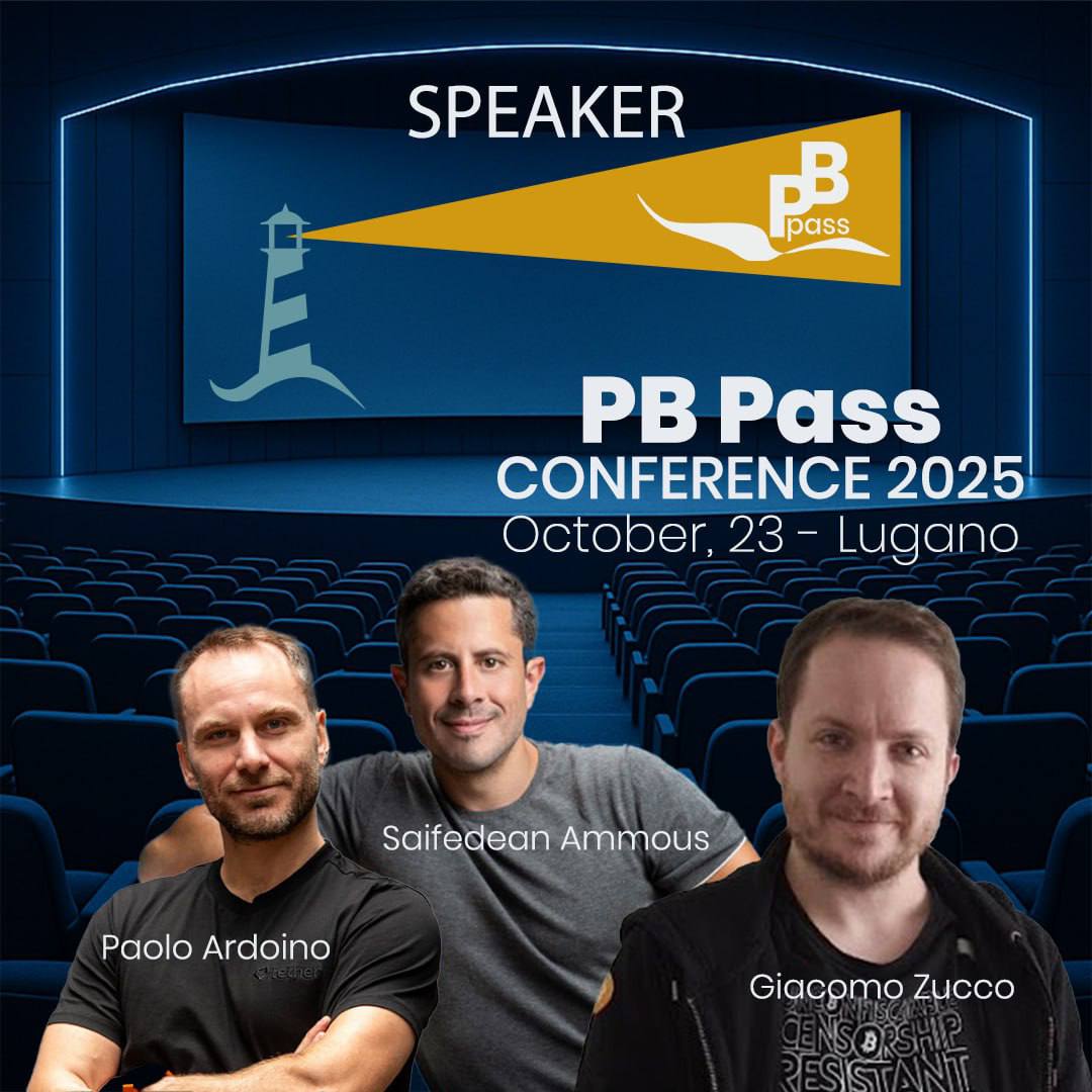 PBpass Conference 2025: libertà, Bitcoin e nuova economia globale a Lugano