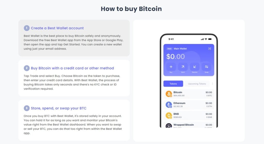 How To Buy Bitcoin Using Best Wallet App