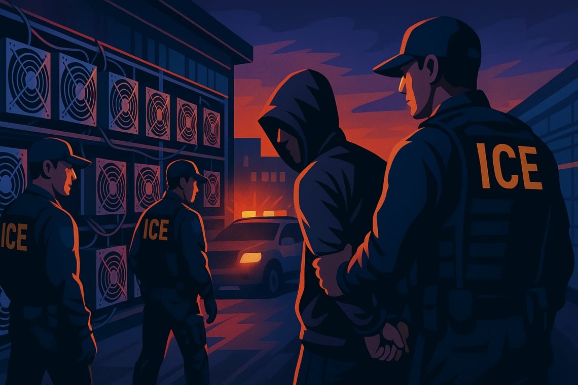 Maxi-blitz by ICE at the crypto data center in Texas