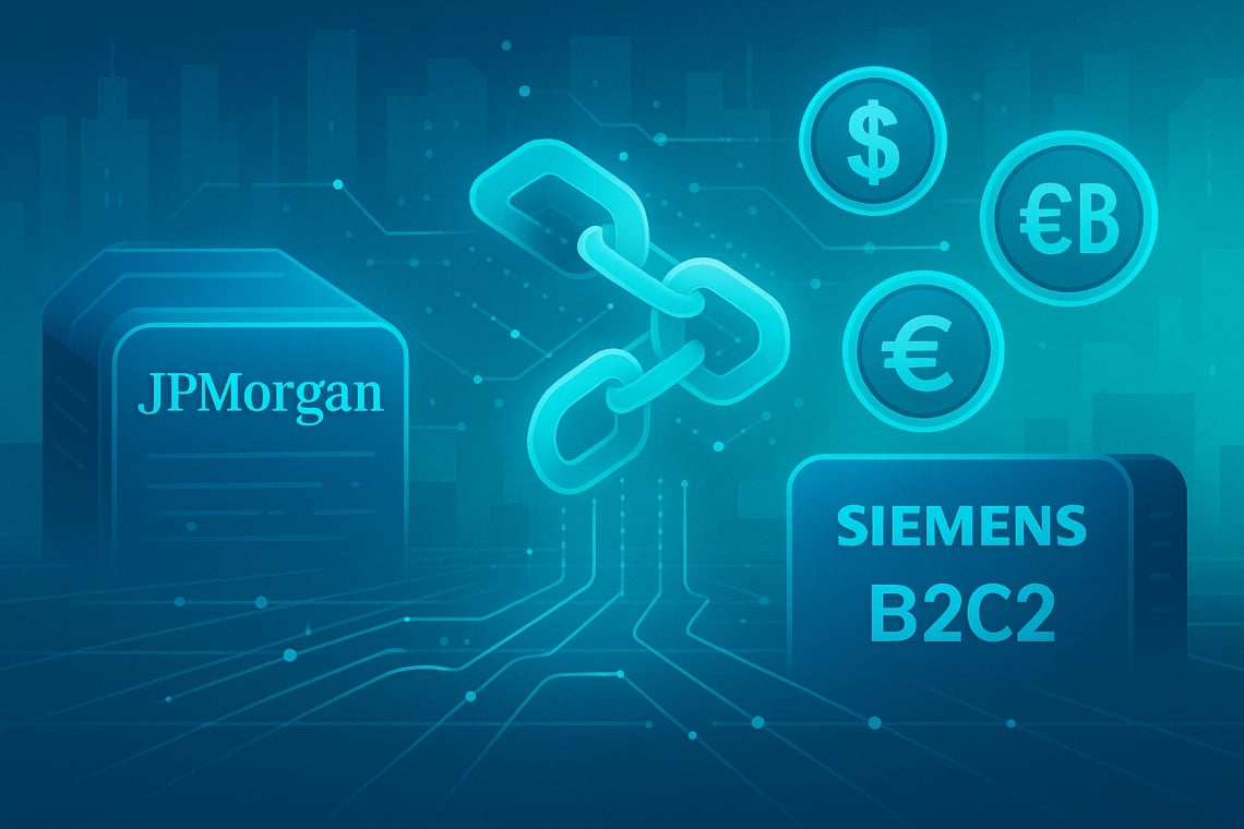 JPMorgan forex blockchain: Siemens, B2C2 enable 24/7 USD/GBP/EUR