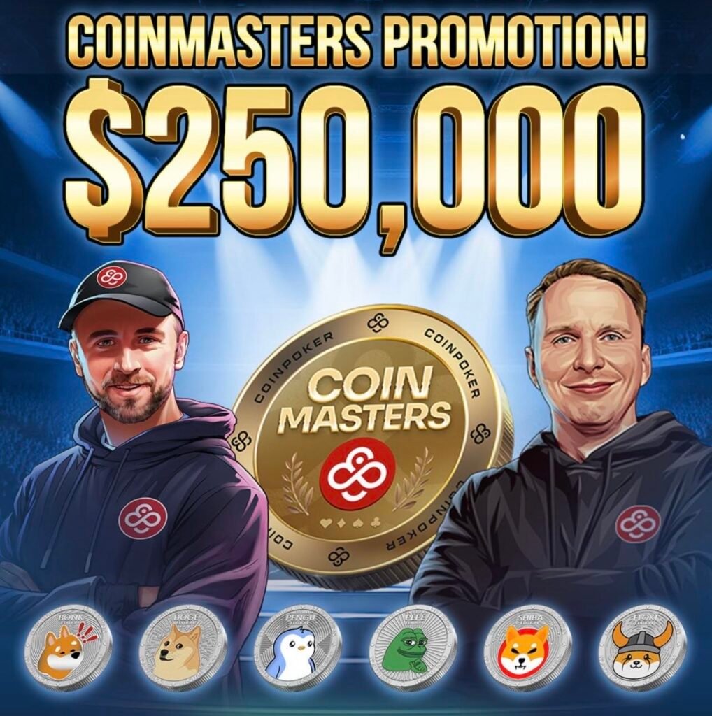 Asia Poker Tournaments Heat Up With CoinPoker’s New CoinMasters Sunday $122 MTTs