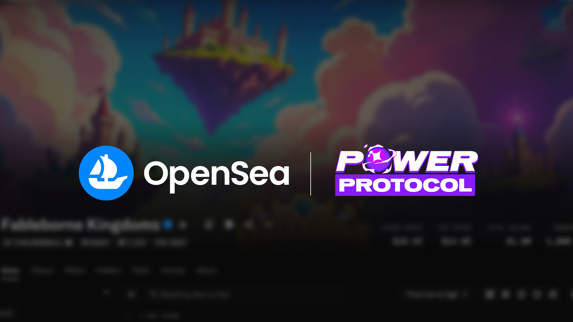OpenSea opens its doors to $POWER: the gaming token of Power Protocol now usable for purchasing NFTs